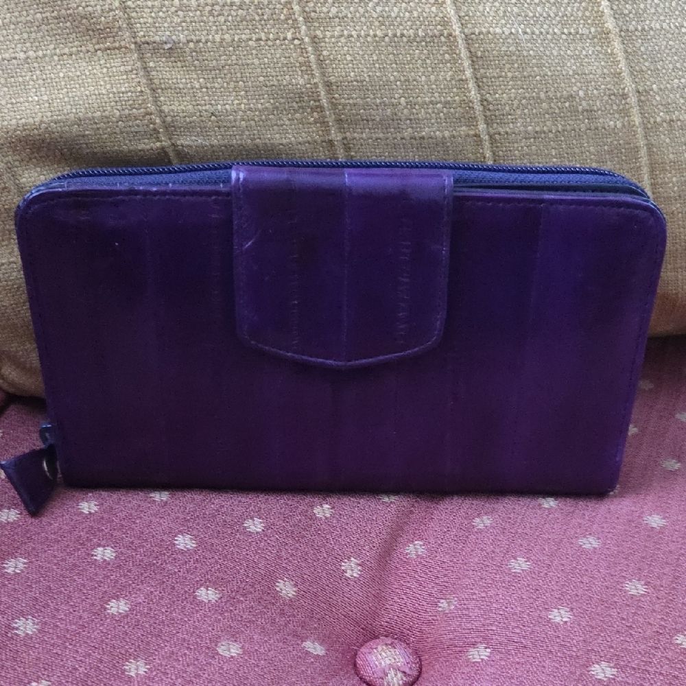 Purple Zip-Around Wallet